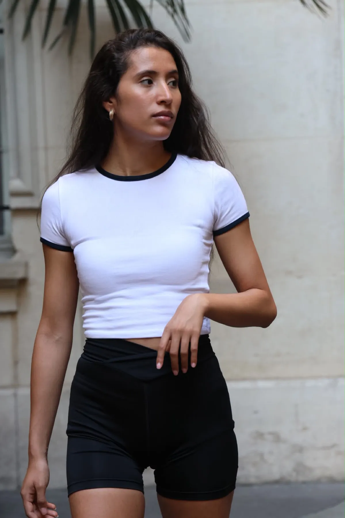 Mannequin à Paris en tenue sportswear